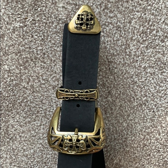 Yellow Gold Double Buckle Belt - Picture 4 of 4
